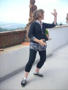 Writer Rebecca Clay Haynes in Italy
