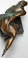 sculptor esme ellis bronze swimmer